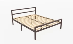 Кровать Наргиз Металл, 180х200, Коричневый муар, Коричневый муар
